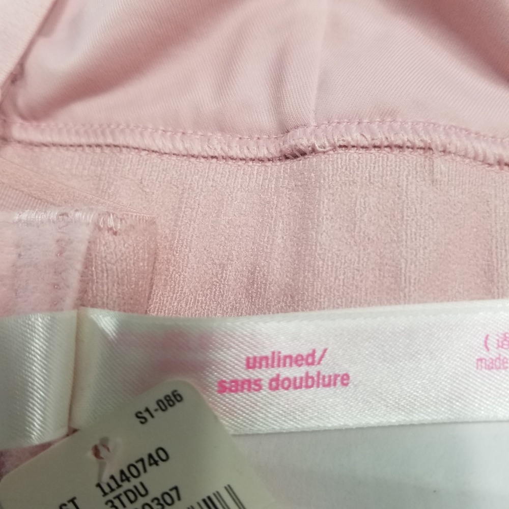 {NWT} PINK | Triangle Unlined Bralette Light Pink - Picture 6 of 7